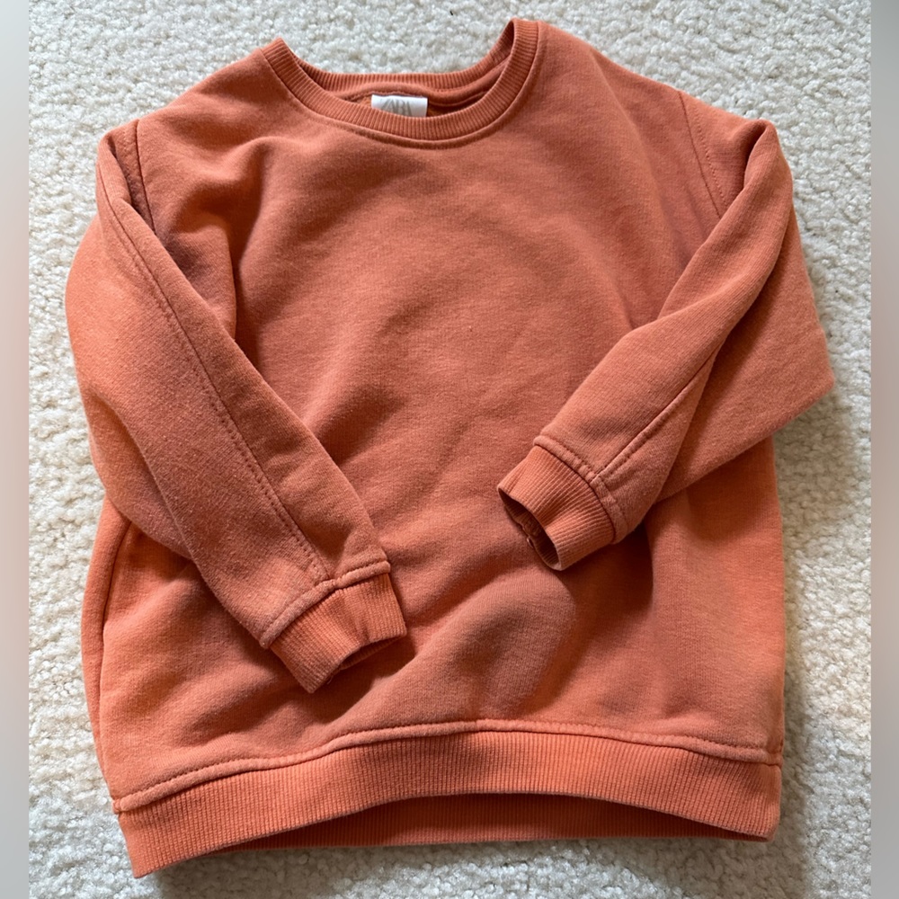 ZARA kid plain oversized sweatshirt